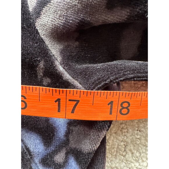 Style & Co Sport Floral Patterned Zip-Up Velour Jacket with High Collar & Gold Z - Picture 10 of 10